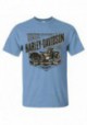 Harley-Davidson Hommes Icon Motorcycle All-Cotton manches courtes Crew T-Shirt  Blue 30292395
