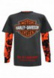 Harley-Davidson Hommes Got Power Performance manches longues Shirt Safety Orange 5AK7-HHIG