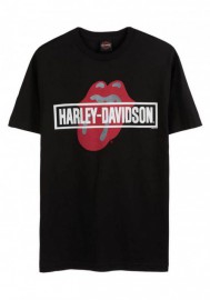 Harley-Davidson Hommes Rolling Stones Mash manches courtes col rond T-Shirt - Noir 30298858