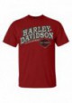 Harley-Davidson Hommes Clever H-D col rond manches courtes T-Shirt Cardinal Red 30292297