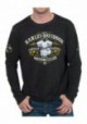 Harley-Davidson Hommes Wide Open Premium manches longues Shirt - Noir Wash 30298593
