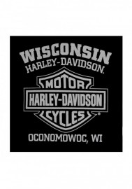 Harley-Davidson Hommes Vapor Chest Pocket manches longues col rond Shirt Noir 30294772