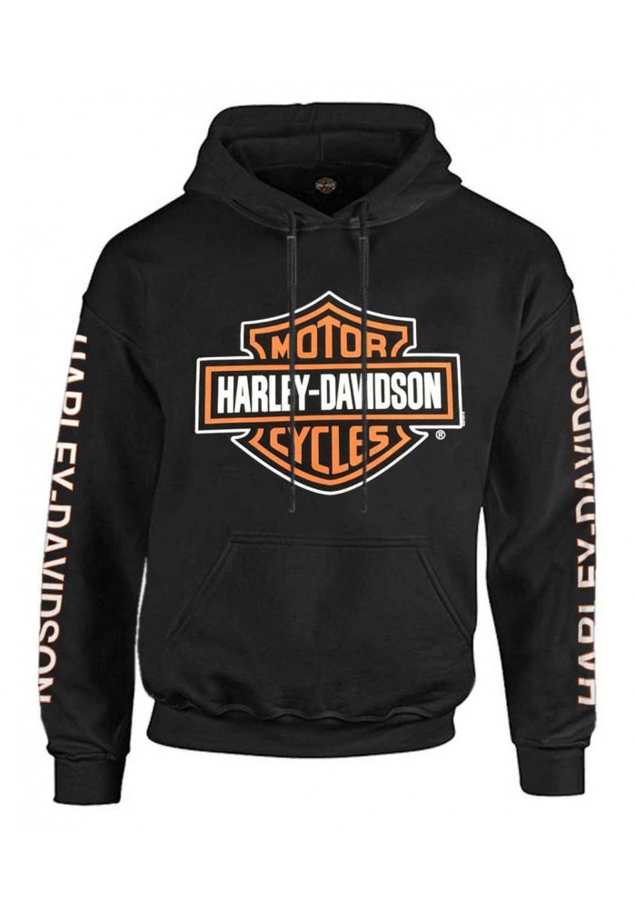 Harley-Davidson Hommes Bar & Shield Logo Pullover Sweat à capuche - Noir 30297503