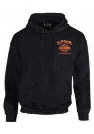 Harley-Davidson Hommes Custom Freedom Fleece Pullover Sweat à capuche - Solid Noir 30298999