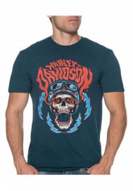 Harley-Davidson Hommes Possessed col rond manches courtes T-Shirt - Antique Harbor 30297422