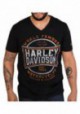 Harley-Davidson Hommes Distressed Imperial Asphalt V-Neck manches courtes T-Shirt 30298721