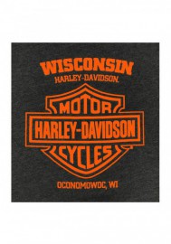 Harley-Davidson Hommes Timeless Distressed manches courtes T-Shirt Vintage Noir 30294656