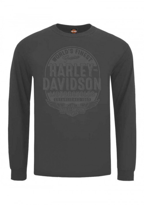 Harley-Davidson Hommes Affiliate H-D Tonal manches longues col rond T-Shirt  Gray 30297809