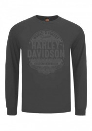 Harley-Davidson Hommes Affiliate H-D Tonal manches longues col rond T-Shirt Gray 30297809