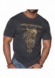 Harley-Davidson Hommes Distressed Snake Poison manches courtes T-Shirt - Charcoal 30292281