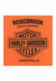 Harley-Davidson Hommes Distressed Regal Eagle Tri-Blend manches courtes Tee Shirt Orange 30292287