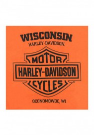 Harley-Davidson Hommes Distressed Regal Eagle Tri-Blend manches courtes Tee Shirt Orange 30292287