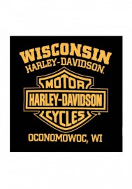 Harley-Davidson Hommes Stockpile col rond manches courtes T-Shirt - Noir 30298351