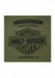 Harley-Davidson Hommes Valor Skull Button Pullover Fleece Sweatshirt - Green 30292421