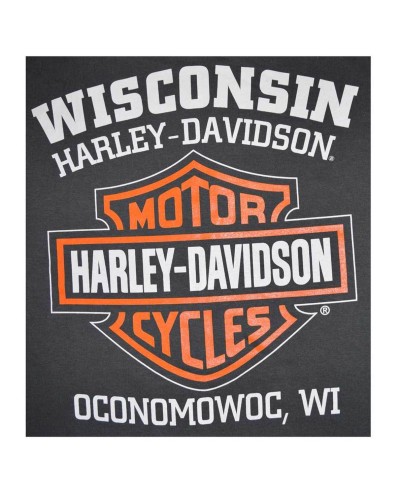 Harley-Davidson Hommes Bar & Shield Muscle Shirt Tank Top  Charcoal Tee Shirt 30296624
