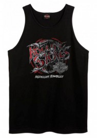 Harley-Davidson Hommes Rolling Stones Midnight Rambler Sleeveless Tank Top Noir 30298890