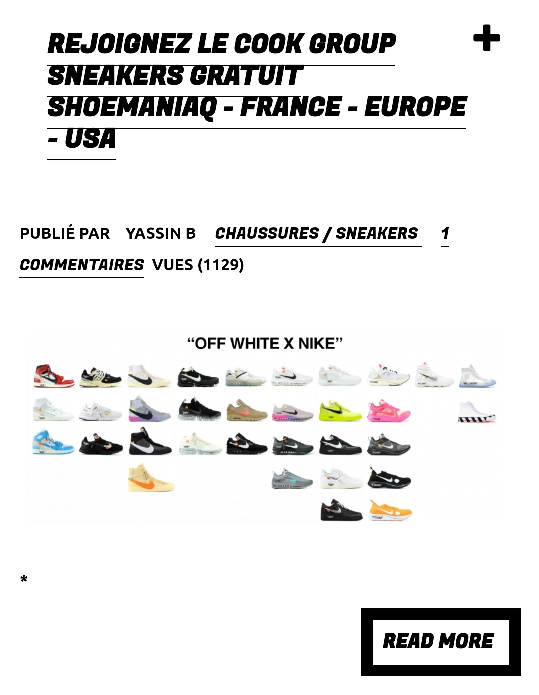 Rejoignez le Cook Group Sneakers Gratuit 